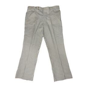 Vintage 70’s Blue Yellow Plaid Trousers Mens Dress Pants Unbranded 40x30